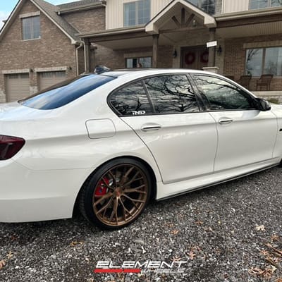 20 Staggered Ferrada FR9 in Brushed Cobre on a 2014 BMW 5 Series X-Drive