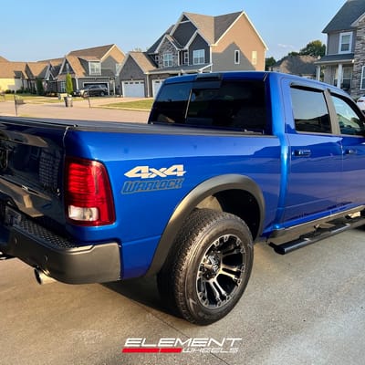 20 inch Fuel Offroad Vapor in Black Machined w/ Tint on a 2019 Dodge Ram 1500 Warlock