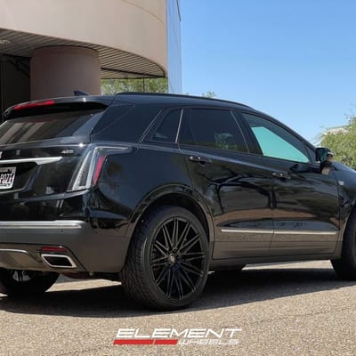 22 inch Curva Concepts C48 in Gloss Black on a 2020 Cadillac XT5