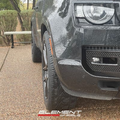 22 Inch Ace Alloy AFF02 in Gloss Black on a 2021 Land Rover Defender