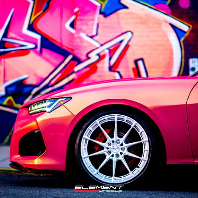 20 inch Variant Aure in Raw Milled on a 2023 Acura TLX Type-S