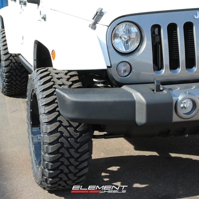 Fuel Nutz Black Milled (Multi Piece) on 2015 Jeep Wrangler w/ Specs
