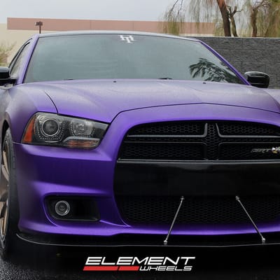 20 inch Staggered Velgen Light Weight VF5 Gloss Bronze on a 2013 Dodge Charger SRT