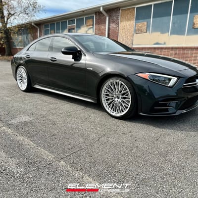 20 Staggered Element Forged ME-1 in Gloss Silver on a 2019 Mercedes-Benz CLS 53 AMG