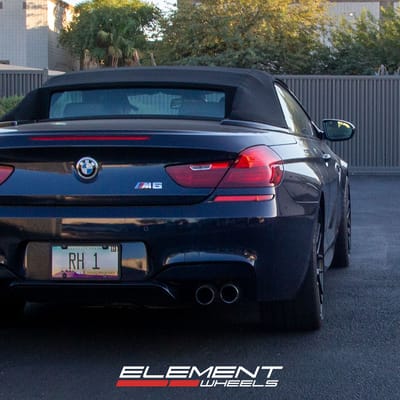 20 inch Staggered Beyern Autobahn Matte Black on a 2012 BMW M6 F13