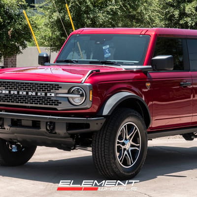 20 inch American Racing AR893 Mainline Gloss Black Machined on a 2025 Ford Bronco 4-Door Sasquatch