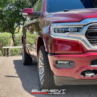 20 Inch Fuel Off-Road Rage in Platinum Tinted on a 2020 Dodge Ram 1500