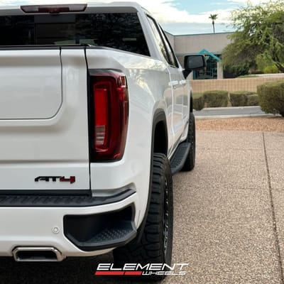 20 inch KMC KM548 Chase Matte Bronze w/ Black Lip on a 2022 GMC Sierra 1500