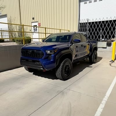 17 inch Blaque Diamond Off-Road BD-O801 Gloss Black Machined & Tinted on a 2025 Toyota Tacoma