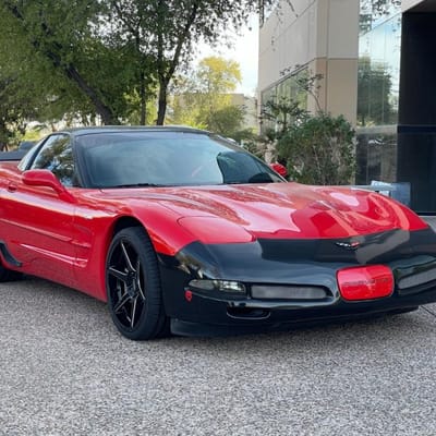 19/20 Double staggered Ace Alloy AFF06's in Gloss Black Milled on a 2004 Chevrolet Corvette C5