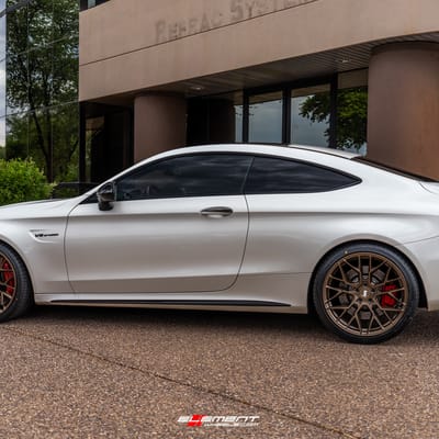 20 inch Staggered Variant Radon Satin Bronze on a 2016 Mercedes Benz C63s AMG Coupe