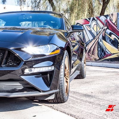 19 inch Rohana RFX11 Brushed Bronze on 2018 Ford Mustang GT w/ 4 piston Brakes