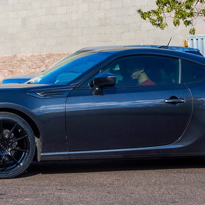 Fitment: 18x8.5 5x100 +38mm offset w/ 225/40/18 Toyo Extensa HP2 Tires 