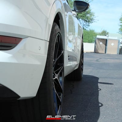 22 Inch Savini SV-F5 in Gloss Black with Double Dark Tint on 2022 Audi E-Tron Sportback