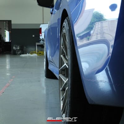 Staggered 19 Inch Variant Radon in Brushed Titanium on 2021 BMW M340i