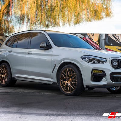 Staggered 21 Inch Rohana RFX10 on a 2019 BMW X3 M40i