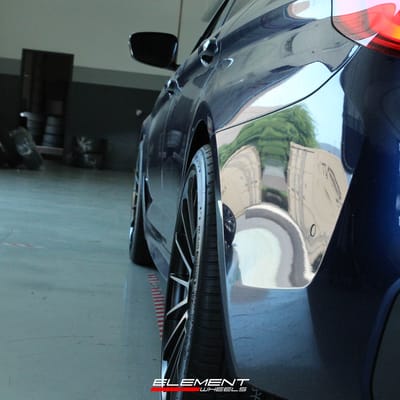 Staggered 20 Inch HRE FF15 in Tarmac on 2019 BMW 540I