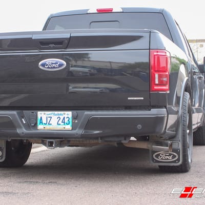20 inch KMC KM705 Burst Gloss Black on 2015 Ford F-150