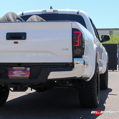 18 inch XD Series XD139 Portal Satin Black on 2017 Toyota Tacoma