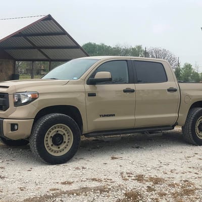 Black Rhino Armory Desert Sand on a Toyota Tundra