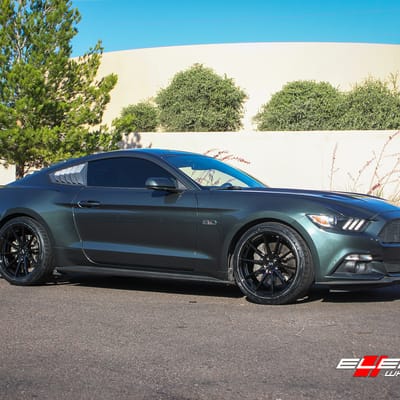 20 inch Variant Argon Gloss Piano Black on 2015 Ford Mustang 5.0 (6 Piston Brembo)