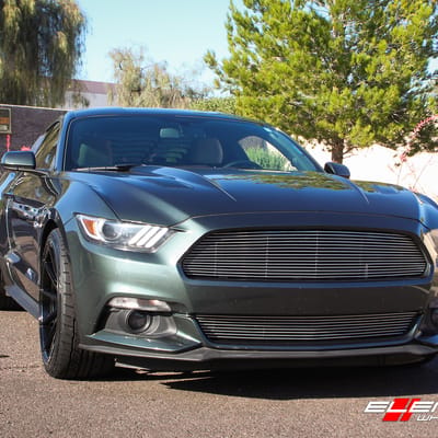 20 inch Variant Argon Gloss Piano Black on 2015 Ford Mustang 5.0 (6 Piston Brembo)