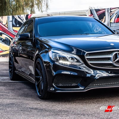 20 inch Rohana RC10 All Matte Black on 2016 Mercedes Benz E350 Sedan