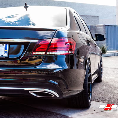 20 inch Rohana RC10 All Matte Black on 2016 Mercedes Benz E350 Sedan