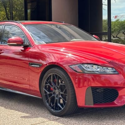 20 inch Brixton Forged RF10 Satin Black (Radial Forged) on a 2018 Jaguar XF V6 Super/Turbo Charged AWD