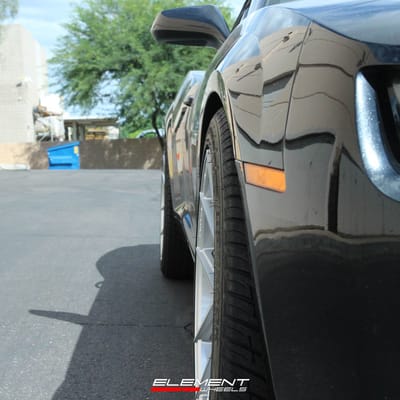 20 Inch Ferrada Forge-8 FR8 in Machine Silver on 2011 Chevy Camaro