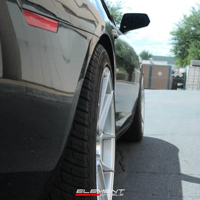 20 Inch Ferrada Forge-8 FR8 in Machine Silver on 2011 Chevy Camaro