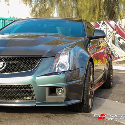 20 inch staggered Rohana RFX10 Bronze on Cadillac CTS-V Coupe