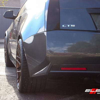 20 inch staggered Rohana RFX10 Bronze on Cadillac CTS-V Coupe