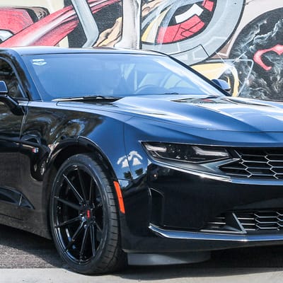 20 inch Variant Argon Piano Black on 2018 Chevy Camaro