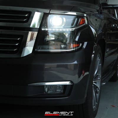 22 Inch Asanti ABL-30 in Titanium Brushed on 2017 Chevy Tahoe