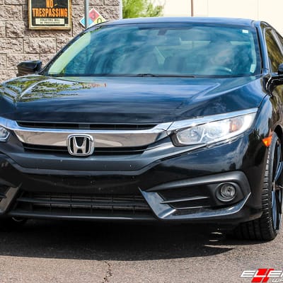 19 inch Blaque Diamond BD-11 Gloss Black on 2017 Honda Civic Sedan