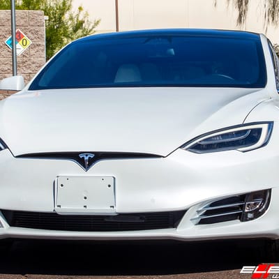 22 inch Savini Black Di Forza SV-4 Gloss Black Milled on 2019 Tesla Model S Performance