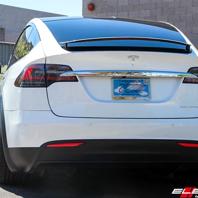 22 inch Vossen CV3-R Concave Custom Matte Black Coated on 2018 Tesla Model X
