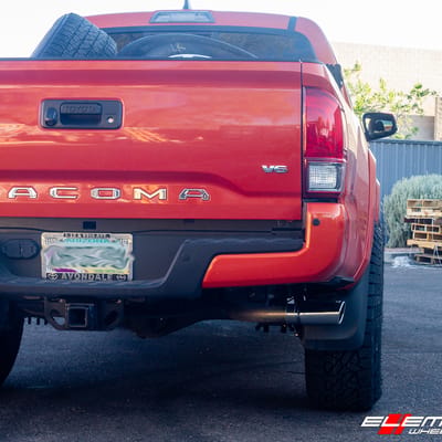 18 inch Fuel Off-Road Throttle Matte Black w/ Milled Accent D513 on 2016 Toyota Tacoma w/ 2-3 inch lift