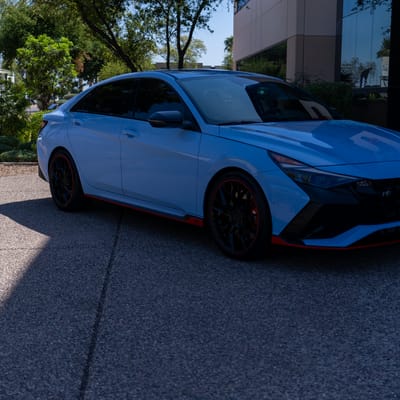 Variant Radon In Gloss Piano Black on a 2022 Hyundai Elantra N*