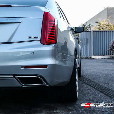 20 inch Variant Argon Silver Mirror Face on 2014 Cadillac CTS Sedan