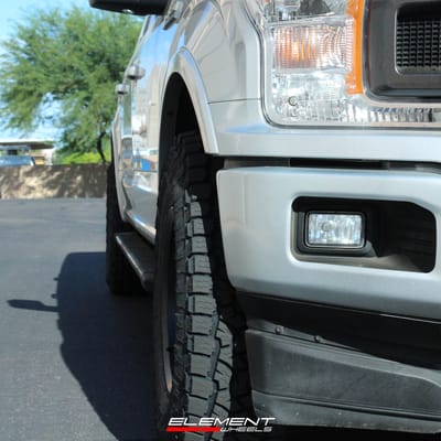17 Inch KMC KM719 Canyon in Satin Black on 2018 Ford F-150