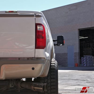 20x12 Moto Metal MO962 Gloss Black Milled on a 2010 Ford F-250 w/ Specs