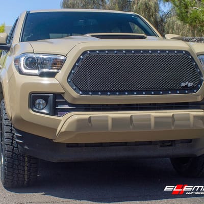 20 inch Fuel Off-Road Hostage Matte Black D531 on 2016 Toyota Tacoma 2WD/4WD Stock Height