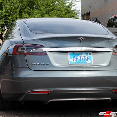 20 inch Niche Sector Satin Black M196 on 2013 Tesla Model S