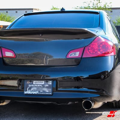 19 inch Variant Xenon Satin Black on 2013 G37 Bagged