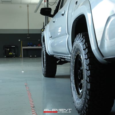 17 Inch Method Race MR305 NV in Matte Black   on 2019 Toyota Tacoma