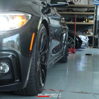 Staggered 19 Inch TSW Clypse in Gloss Black on 2014 BMW 440i