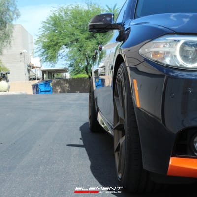 Staggered 20 Inch Aodhan AFF7 in Matte Bronze on 2014 BMW 550i