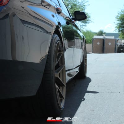 Staggered 20 Inch Aodhan AFF7 in Matte Bronze on 2014 BMW 550i
